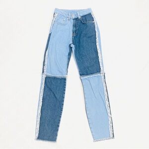 Ragged Priest Quarter Panel Indigo Blue Mom Jeans